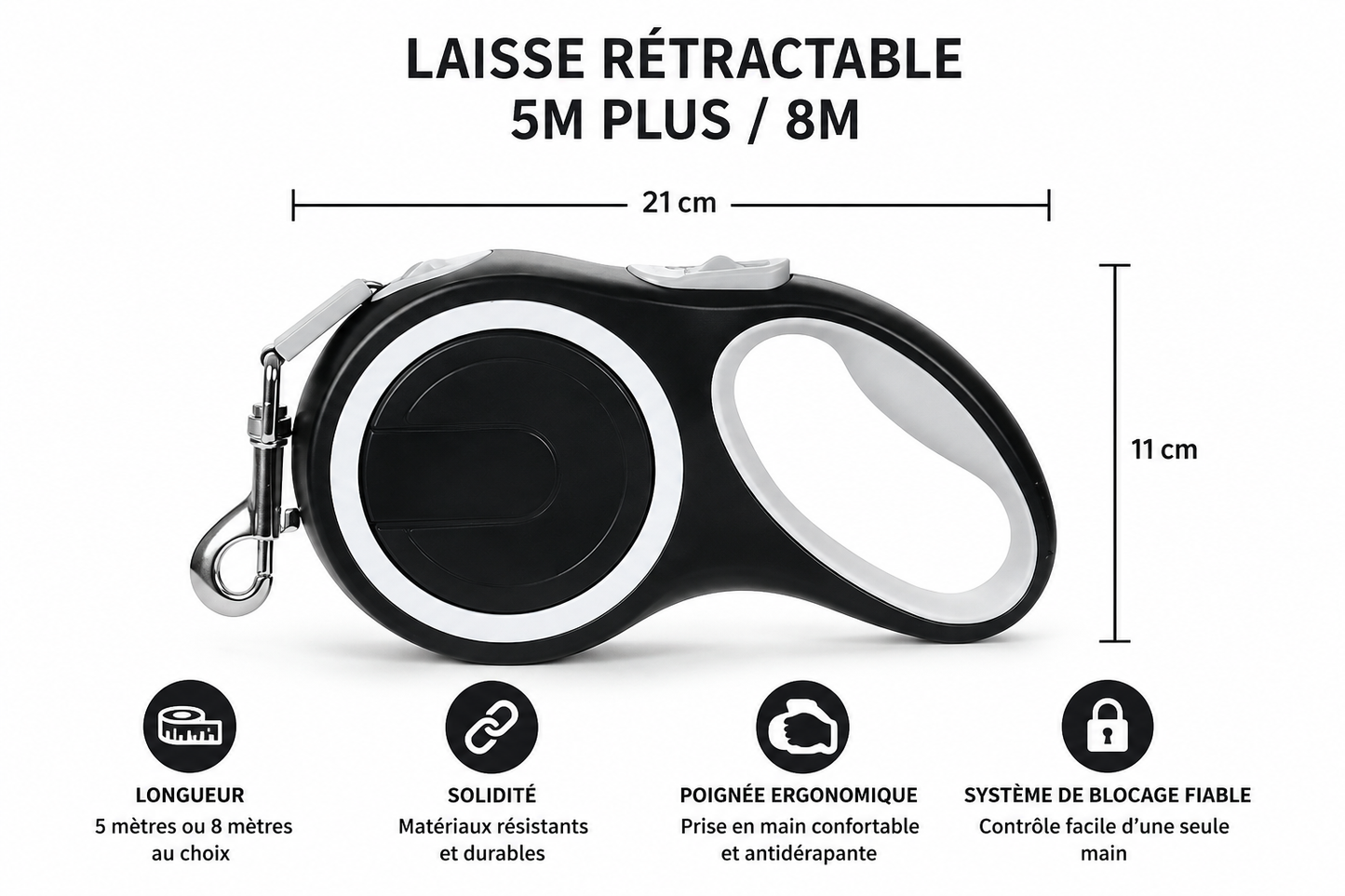 Laisse Rétractable pour chiens