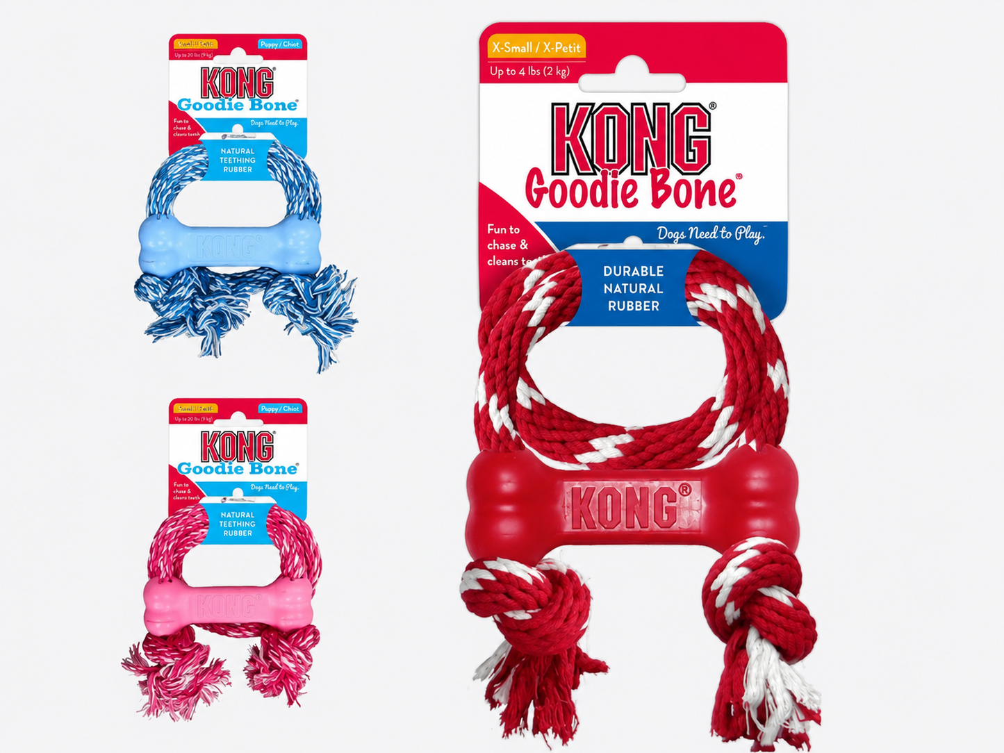 Bonie pour chiot avec corde (XS) KONG
