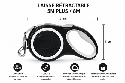 Laisse Rétractable pour chiens