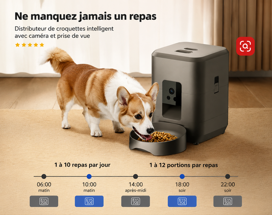distributeur de croquettes connecté