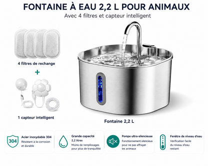 Fontaine à eau en acier